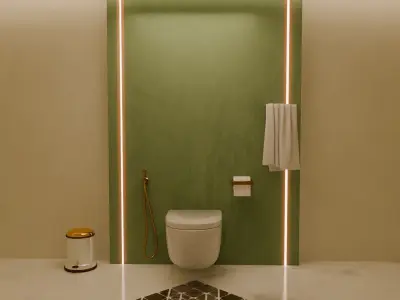 Washroom 3D model purchase