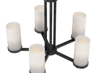 Lighting New York canarm river chandelier 3D model