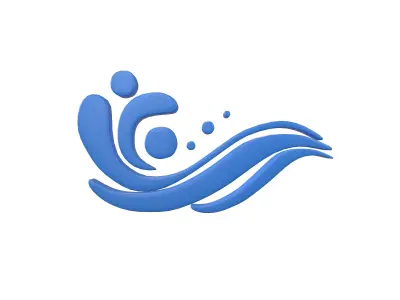 Wave Symbol v2 001 Low-poly 3D model