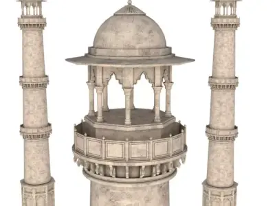 Minaret 3D model