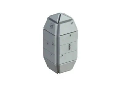 Sci Fi Object No 4416 Low Poly Low-poly 3D model