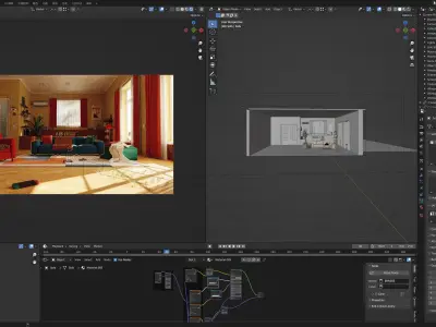 Livingroom 3D model shop