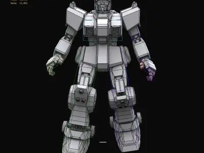Gundam mobile suit MS RGM 79G GM model 3D model