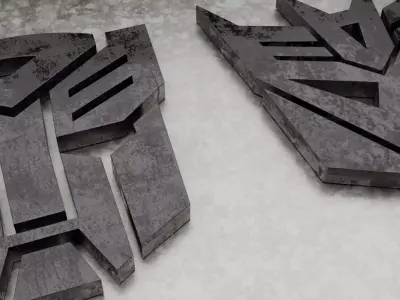 Transformers 3D Logo 3D model