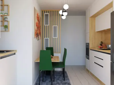 Apartment kitchen 3D model