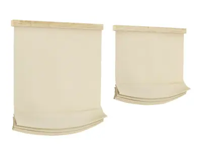 Beige Window Blinds 3D model