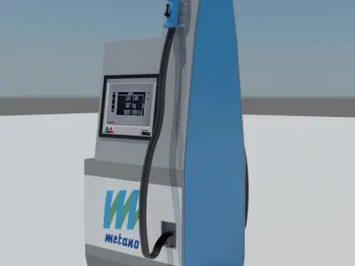 CNG Methane Fuel Dispenser 3D model