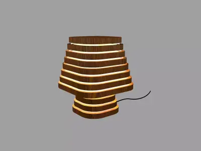 Wooden Lamp  3D print model