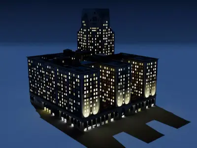 Building Light Map Low Poly Photo Based Low-poly 3D model