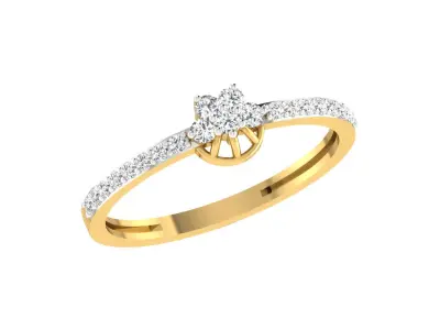 Women Ring Render 3dm STL OBJ FBX  3D print model 12