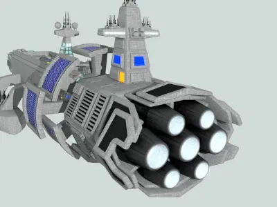 Space Medical Frigate 3D model