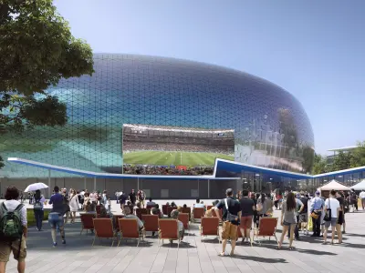 Modern Sports Complex Masterplan - Stadium Indoor Arena 3D model