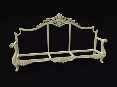 sofa  High quality 3d models for processing on a cnc machine 3D model