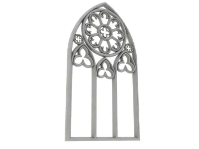 Gothic window 3D model