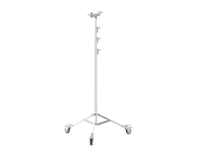 Stands - Wheels - Operating Poles Module Silver 3D model