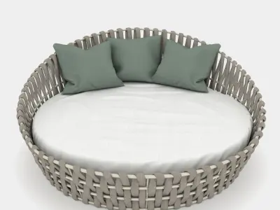 Daybed outdoor furniture 3D model