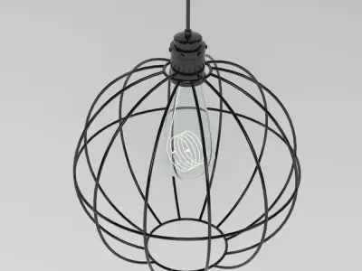 Hanging Lamp 015 3D model