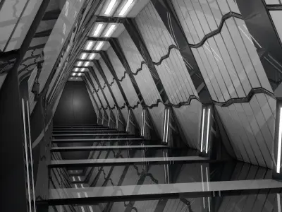 Sci Fi Corridor  3D model