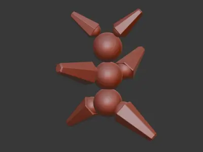 Nanobot Evil Mode 3D Model Low-poly 3D model