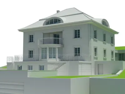 Hill mansion  3D model