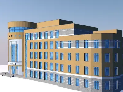 Shop center 3D model