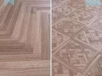 Parquet - Laminate - Wooden floor 2 in 1 Low-poly 3D model 11
