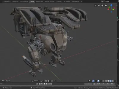 War Robot Character R04 3D model