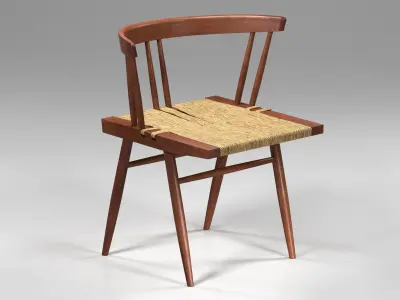 Grass Seated Chairs 3D model