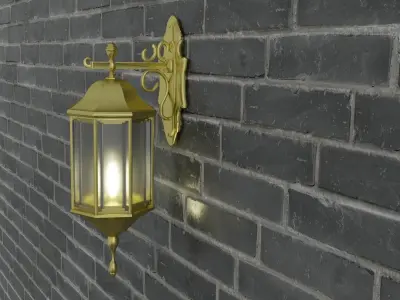 Street Wall Lamp 3D model