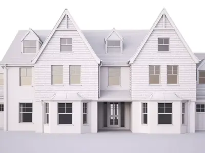 British House Wheathampstead Road 3D model