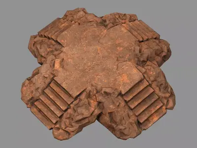 Staris Rock 04 Low-poly 3D model