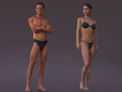  Male Female Full BodyRig 