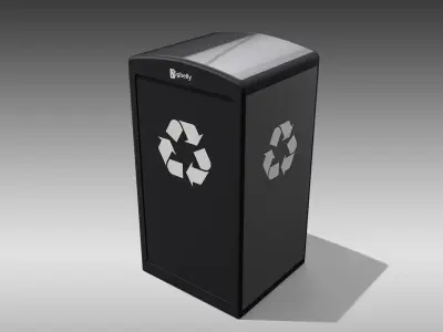 Bigbelly SC5 Single Station Low-poly 3D model