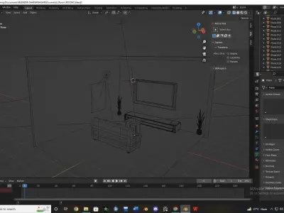 Isometric room Free low-poly 3D model