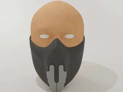 Mask wings with opening mechanism 3D print model
