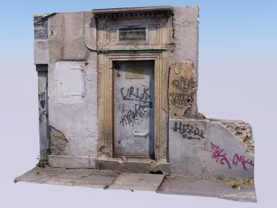 Abandoned transformer station 3D model