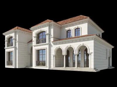 Mediterranean Villa Design 016 3D model