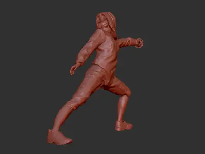Fencing Figure 3D print model