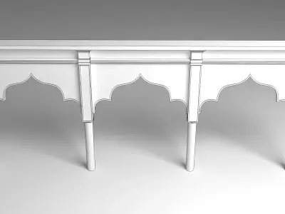 Indian arch wall panel 3D model