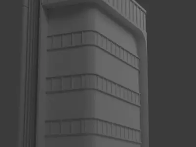 modern building 3D model shop