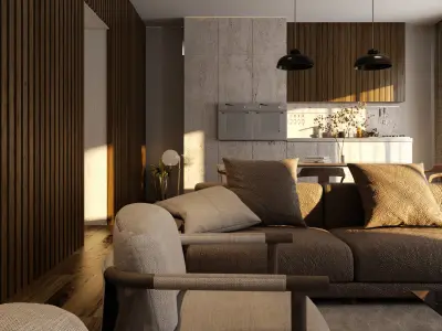 interior living room  3D model