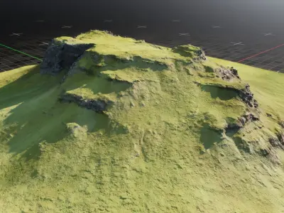 Iceland Mountain 3 3D model
