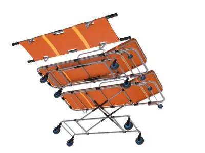 Ambulance Bed stretcher collection 3D model