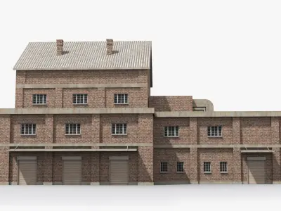 Factory xx7 Low-poly 3D model