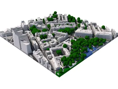 London city tile Level 2 block TQ2879 South East 3D model