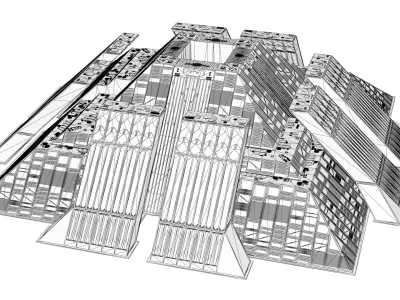 Tyrell Corporation Headquarters Low-poly 3D model