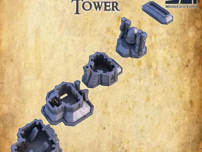 Dwarf Bell House Tabletop Terrain 28 MM 3D print model
