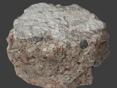 Concrete Debris Low-poly 3D model