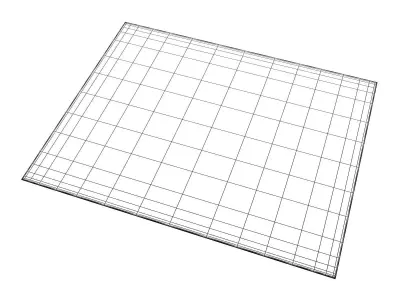 Zone sheet of paper 3D model