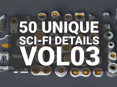 Sci-Fi Details Kit-Bash VOL03 3D model